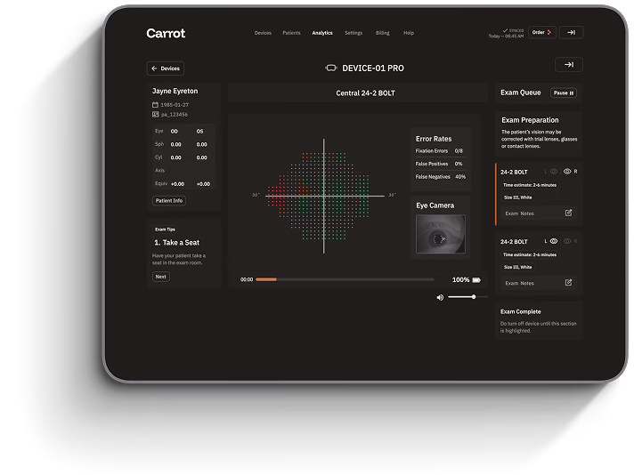 The Carrot Visual Diagnostics Platform software