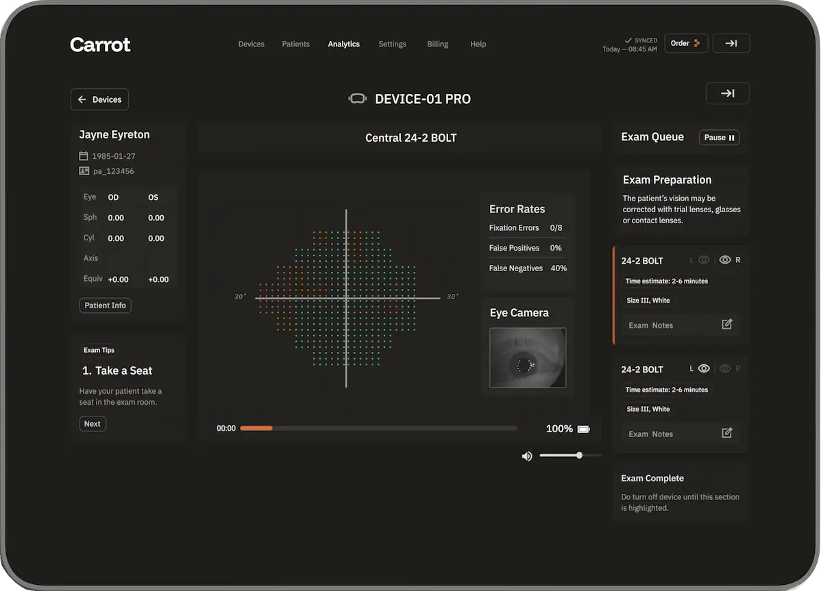 Carrot platform on iPad