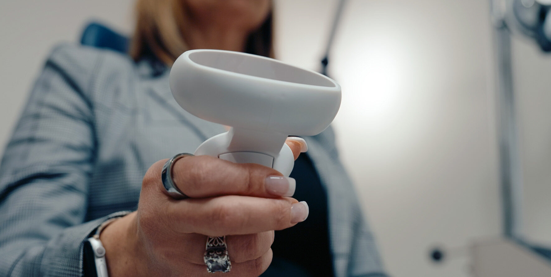 A close up of the Carrot controller